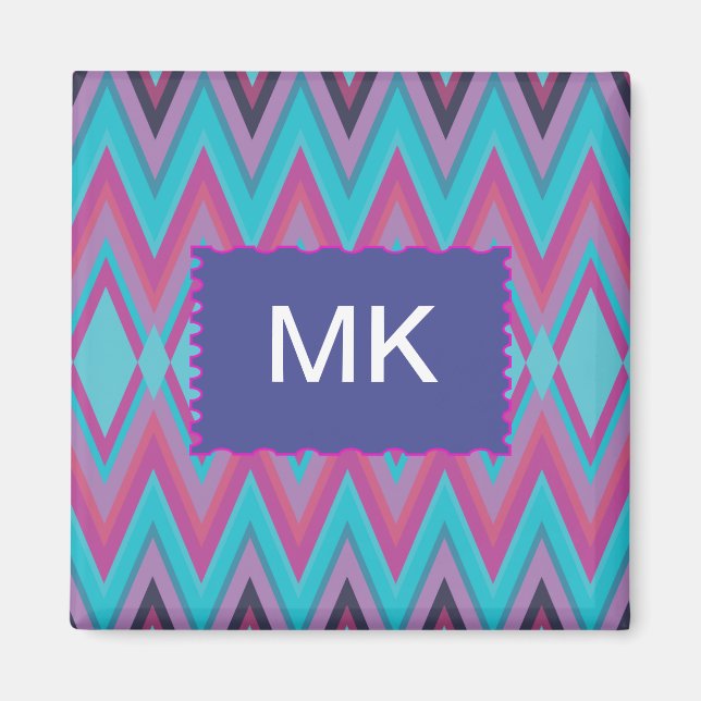 Íman Roxo e Aqua Tribal (Frente)