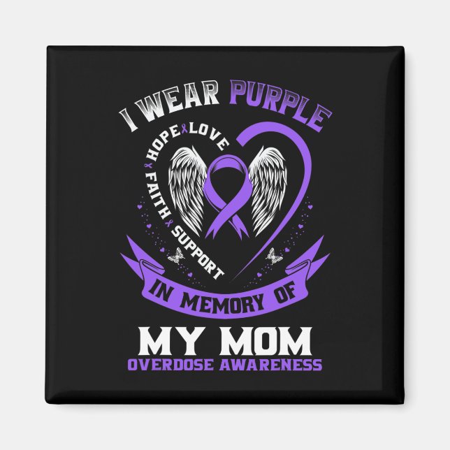 Íman Roxo em memória da minha mãe sobre overdose (Frente)