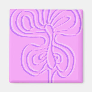 Íman Roxo Embosque "Arco-Íris" Flutterfly Magnet