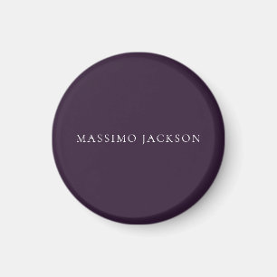 Íman Roxo Escuro Minimalista Simples Moderno