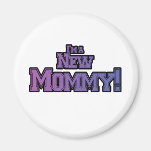 Íman Roxo eu sou camiseta novo e presentes de uma mamã