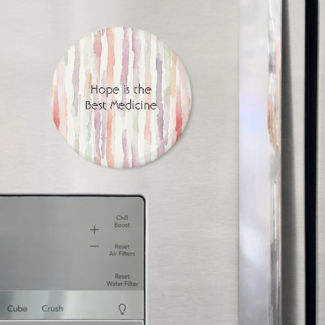 Íman Roxo Mint Listras Roxas A Esperança é a Melhor Med (In Situ (Fridge))