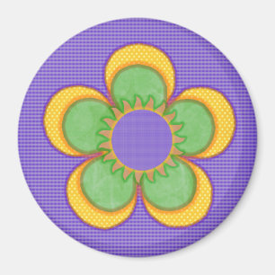 Íman Roxo na Flor Verde de Explosão Solar