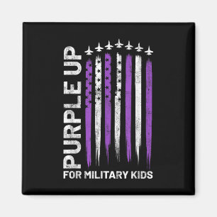 Íman Roxo Para Crianças Militares Bandeira Filho Milita