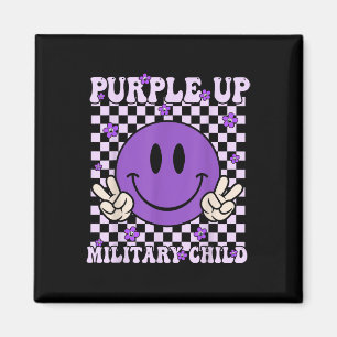 Íman Roxo Para Crianças Militares Groovy Filho Militar