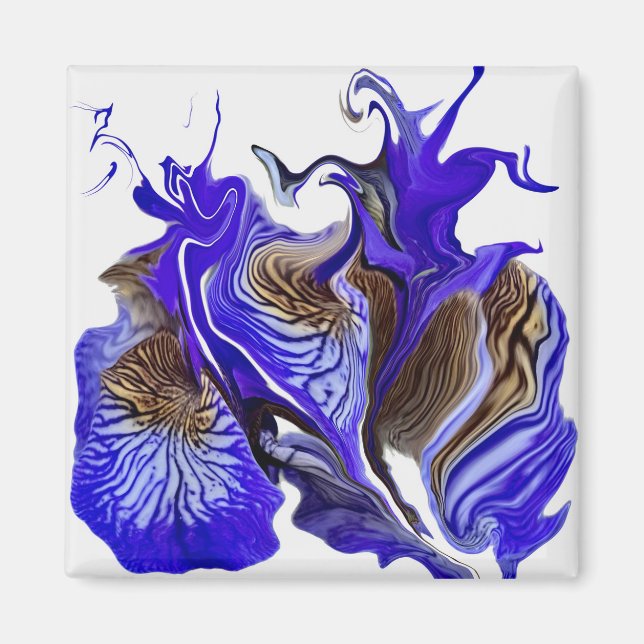 Íman Roxos De Flor Roxo Iris (Frente)