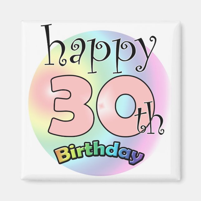 Íman Roze Happy aniversário de 30 anos (Frente)