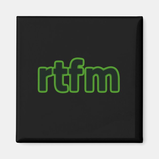 Íman rtfm (Frente)