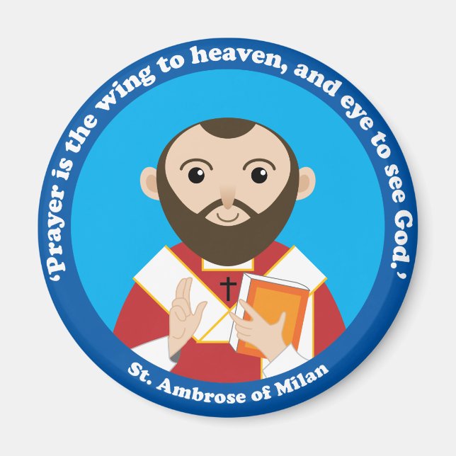 Íman Rua. Ambrose de Milão (Frente)