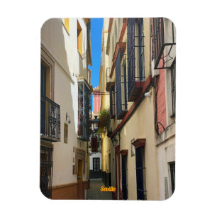 Íman Rua antiga em Sevilha, Espanha, viagem