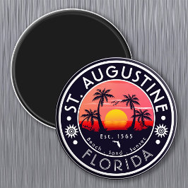 Íman Rua Augustine Beach Sunset Beach Palm Tree