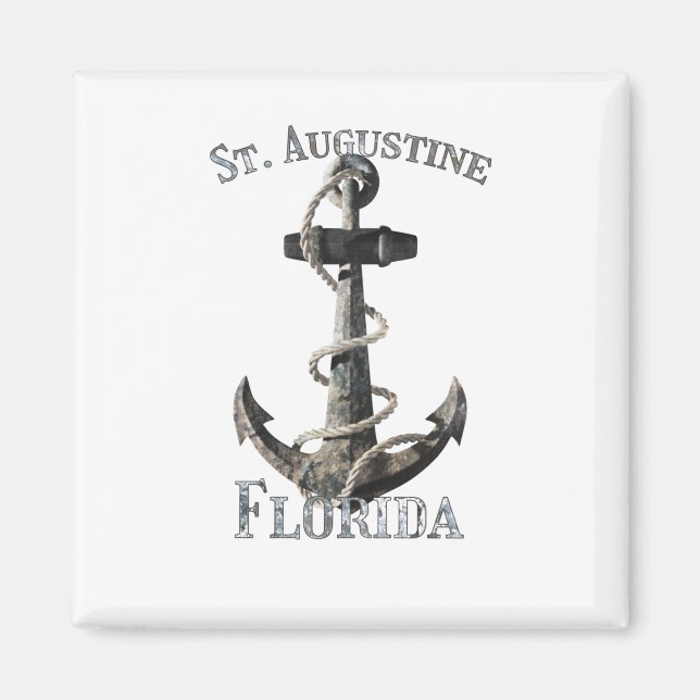 Íman Rua: Augustine Florida Vacation NMaritime Anchor S (Frente)