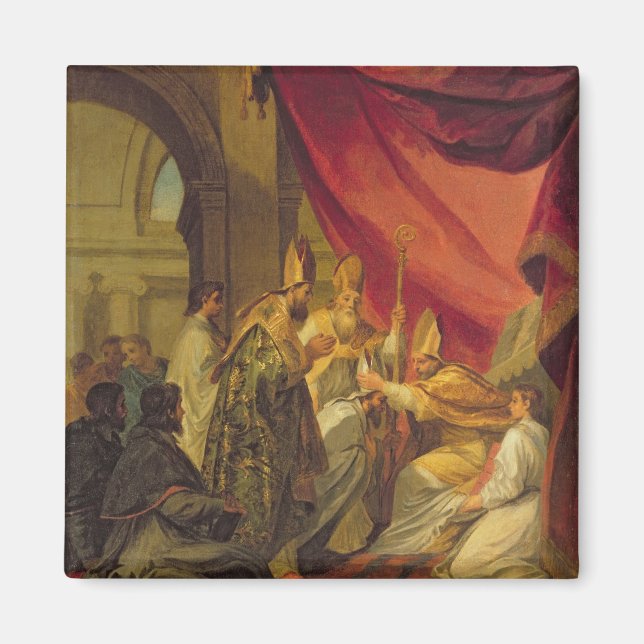 Íman Rua, Augustine ordenado como o Bispo (Frente)