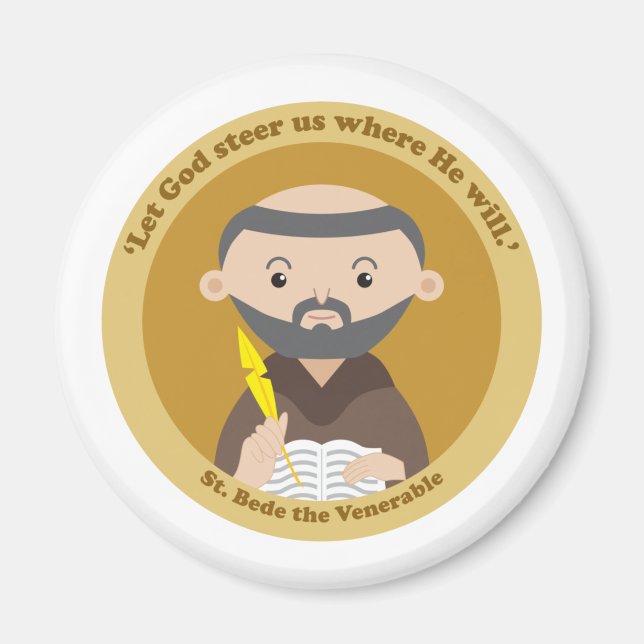 Íman Rua, Beda, Venerável. (Frente)