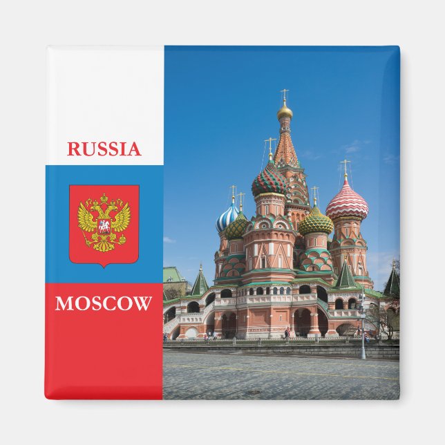 Íman Rua.Catedral de Basil em Moscou (Frente)
