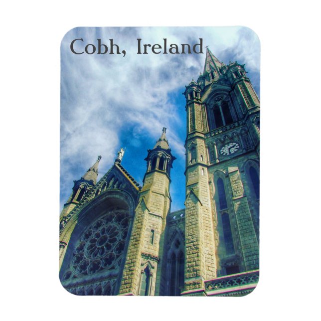 Íman Rua. Catedral de Colmanes, coh Irlanda Magnet (Vertical)