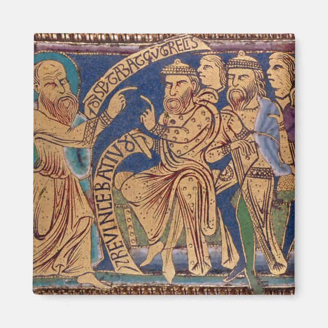 Íman Rua com uma representação simples. (Frente)