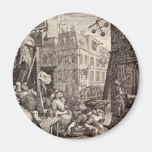 Íman Rua da Cerveja de William Hogarth