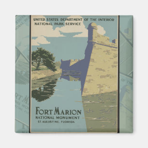 Íman Rua de Augustine Florida, Espanha Fort Poster
