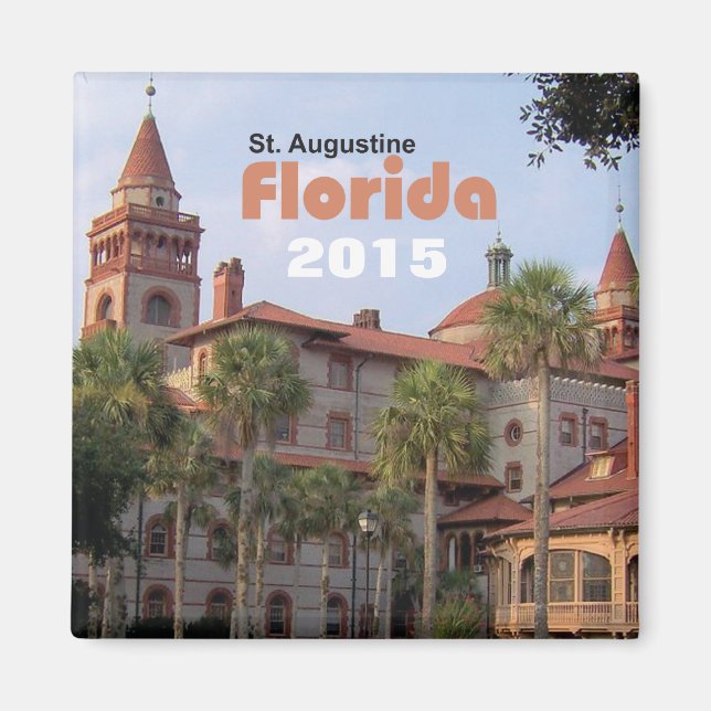 Íman Rua de Augustine Florida Viagem Magnet Change Year (Frente)