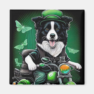 Íman Rua de bicicleta de condução de Cachorro Fronteiri