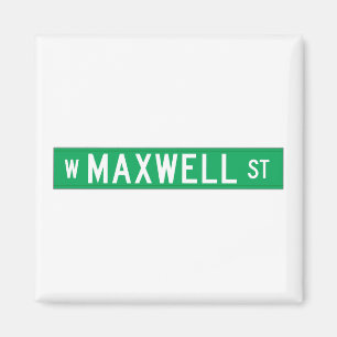 Íman Rua de Maxwell, sinal de rua de Chicago, IL