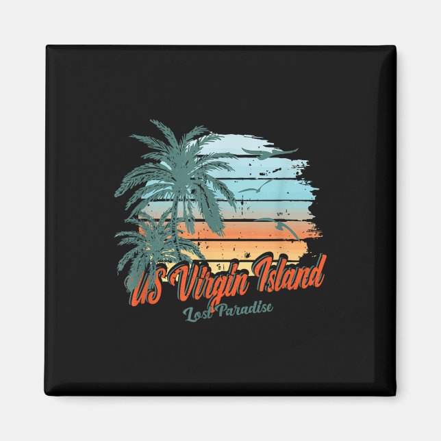 Íman Rua de praia da Virgin Island, Thomas Shirt Perdeu (Frente)