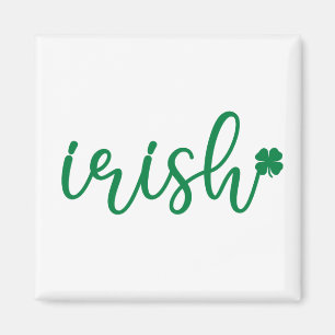 Íman Rua de Shamrock irlandês. Dia de Patrick