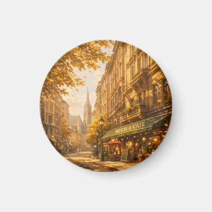 Íman Rua do Outono Livro & Café Cozy Beco Europeu