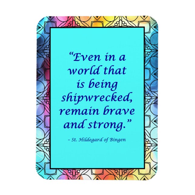 Íman Rua: Hildegard do Bingen Quote Magnet (Vertical)