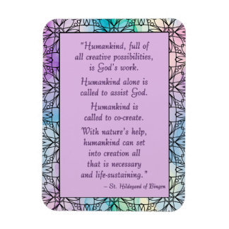 Íman Rua: Hildegard do Bingen Quote Magnet