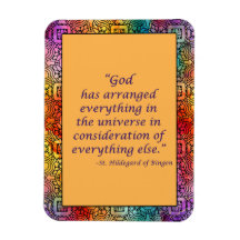 Rua: Hildegard do Bingen Quote Magnet