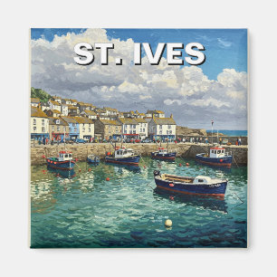 Íman Rua Ives Cornwall England Viagem