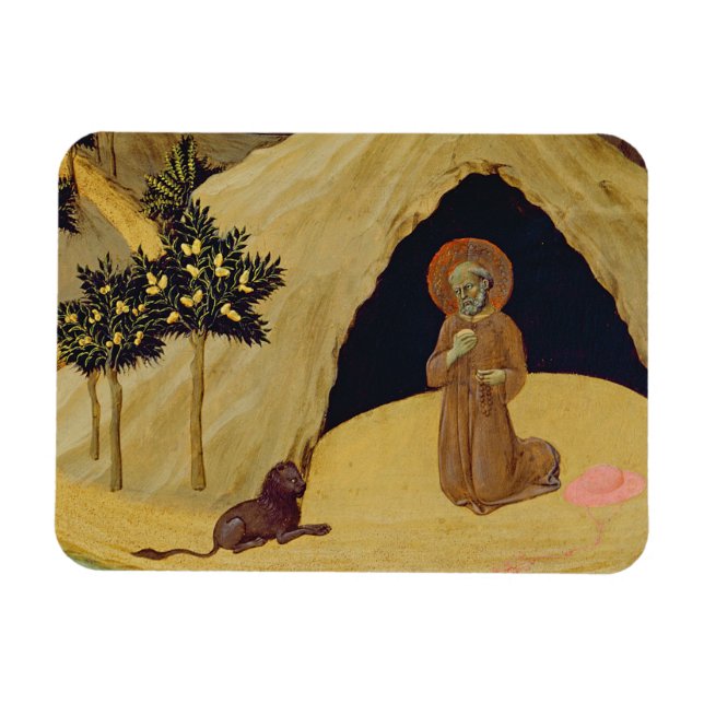 Íman Rua. Jerome com o leão, 1436 (tempera no painel) (Horizontal)
