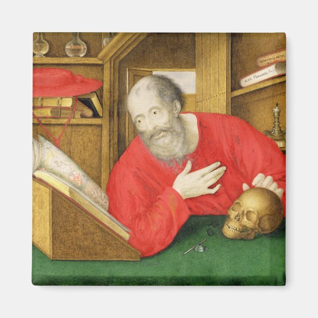 Íman Rua. Jerome no seu Estudo, 1650 (cor do corpo e c/ (Frente)