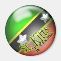Rua. Kitts & Nevis Magnet Patriótico