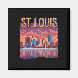 Íman Rua Louis Gateway Arch Missouri Cityscape Skyline