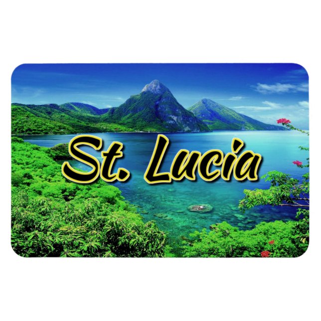 Íman Rua. Lucia The Pitons (Horizontal)