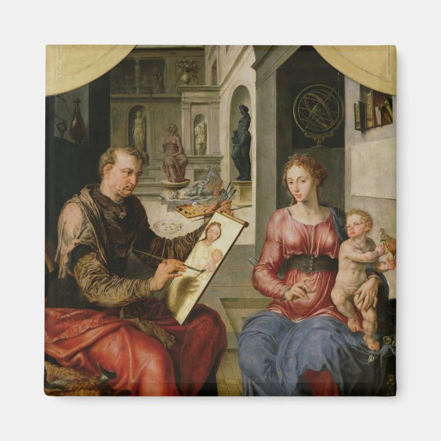 Íman Rua Luke Painting the Virgin, c.1545 (Frente)