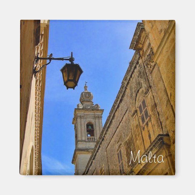 Íman Rua medieval de Mdina, Malta (Frente)