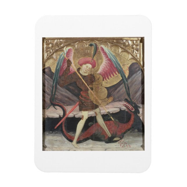 Íman Rua Michael Vanquishing Mau, c.1480 (tempera no pa (Vertical)