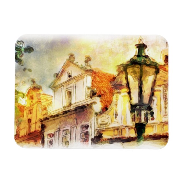 Íman Rua na antiga parte de praga (Horizontal)