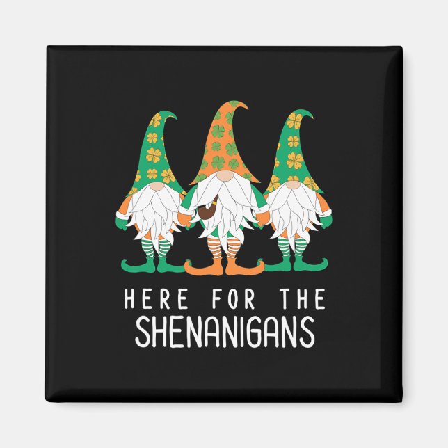 Íman Rua Patrick Gnome Irish Day Shenanigan Leprechaun  (Frente)