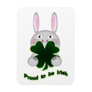 Íman Rua. Patricks Bunny Orgulha ser irlandês Shamrock
