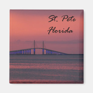 Íman Rua Pete Florida Sunshine Skyway Bridge Sunset