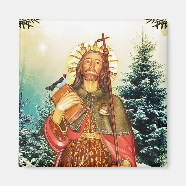 Íman Rua. Rocco - San Rocco - Ruas. Roch Religião Magne (Frente)