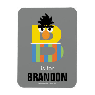 Íman Rua Sésamo B é para Bert