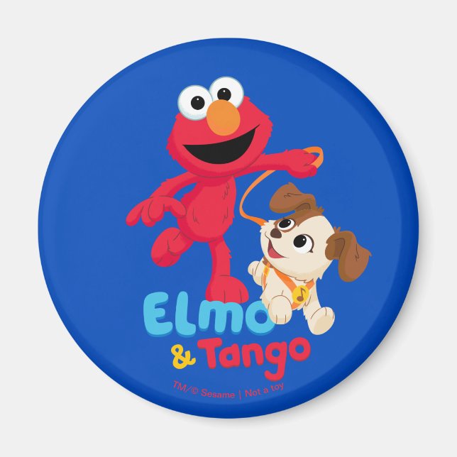 Íman Rua Sésamo | Corrente Elmo & Tango (Frente)