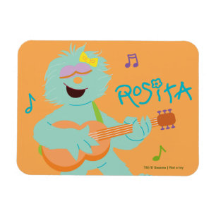 Íman Rua Sésamo Rosita Tocando Violão