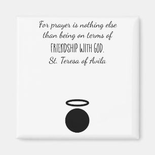 Íman Rua: Teresa de Avila Quote Magnet